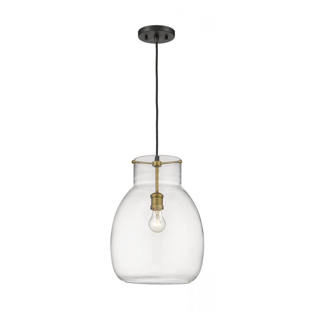 1 Light Pendant-Clear