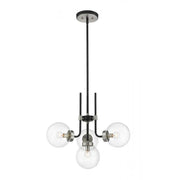 4 Light Chandelier-Clear