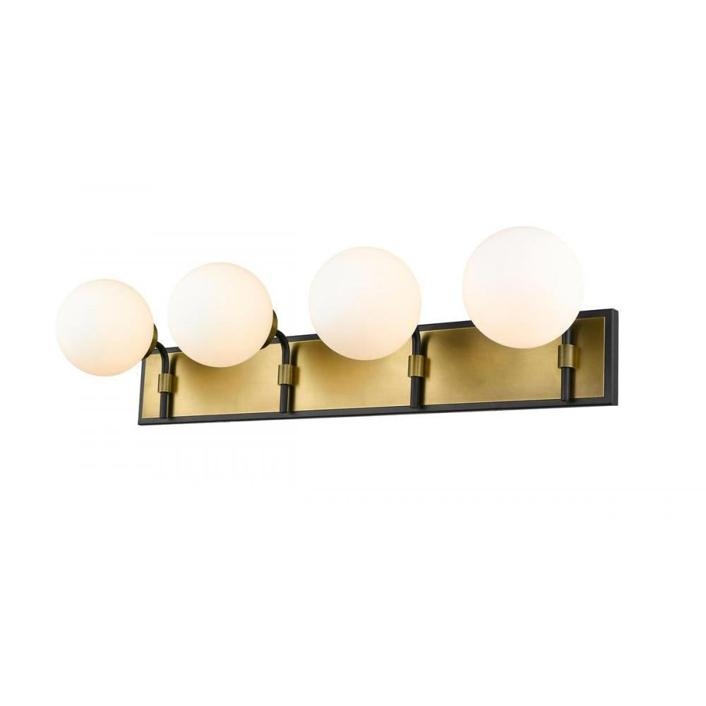 4 Light Vanity-White Opal