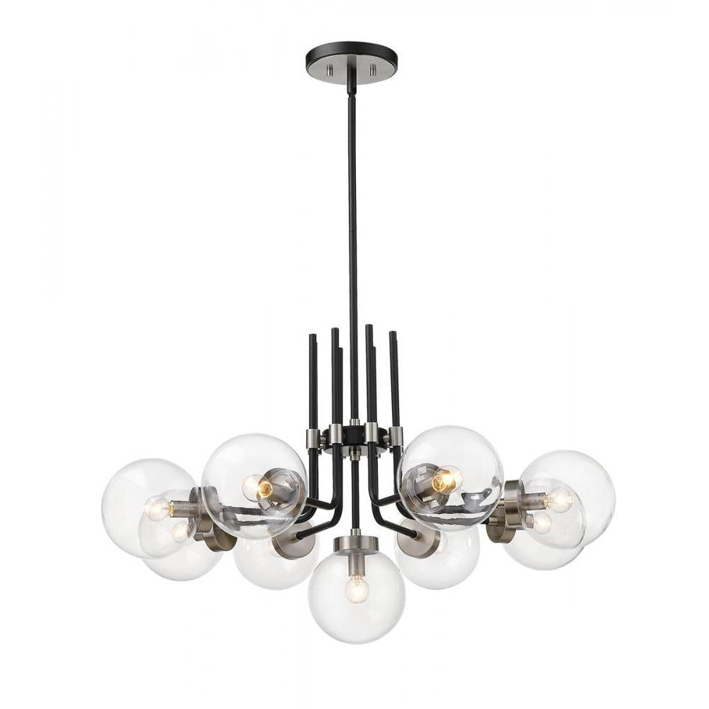 9 Light Chandelier-Clear