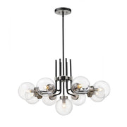 9 Light Chandelier-Clear