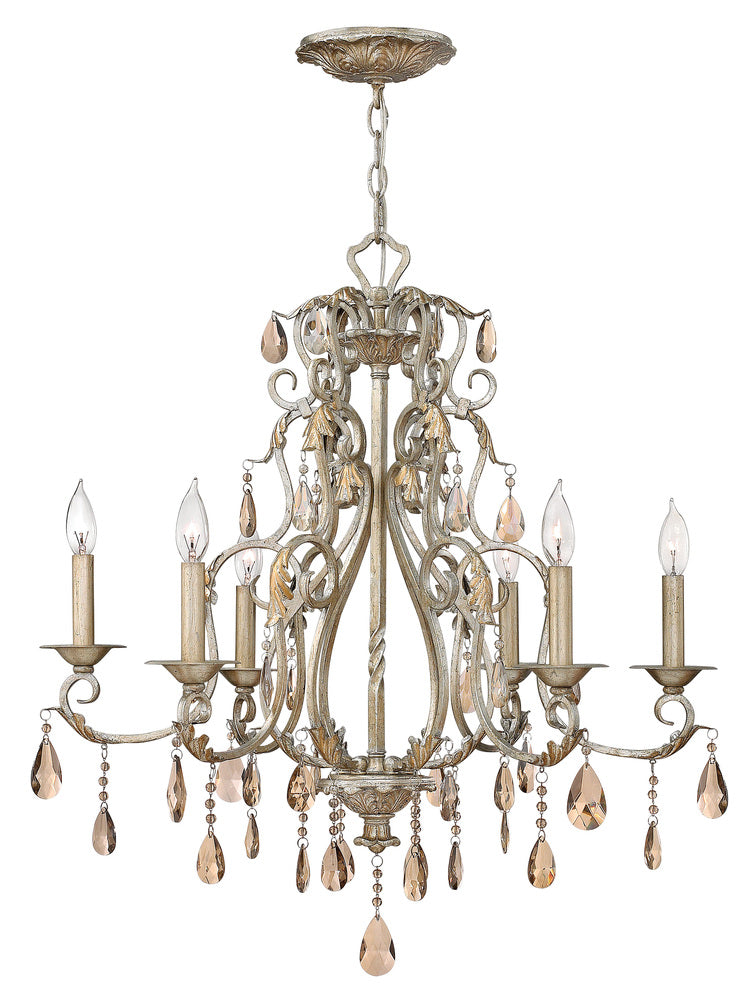 Hinkley Lighting CARLTON 4776SL Chandelier Traditional - Silver Leaf