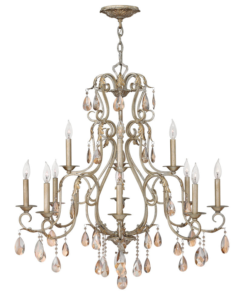 Hinkley Lighting CARLTON 4778SL Chandelier Traditional - Silver Leaf