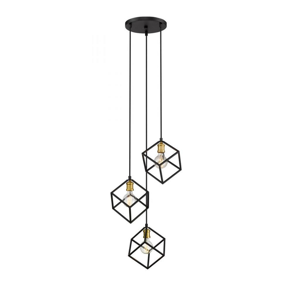 Z-Lite Lighting 478-3BRZ-OBR Chandelier Industrial - Brass