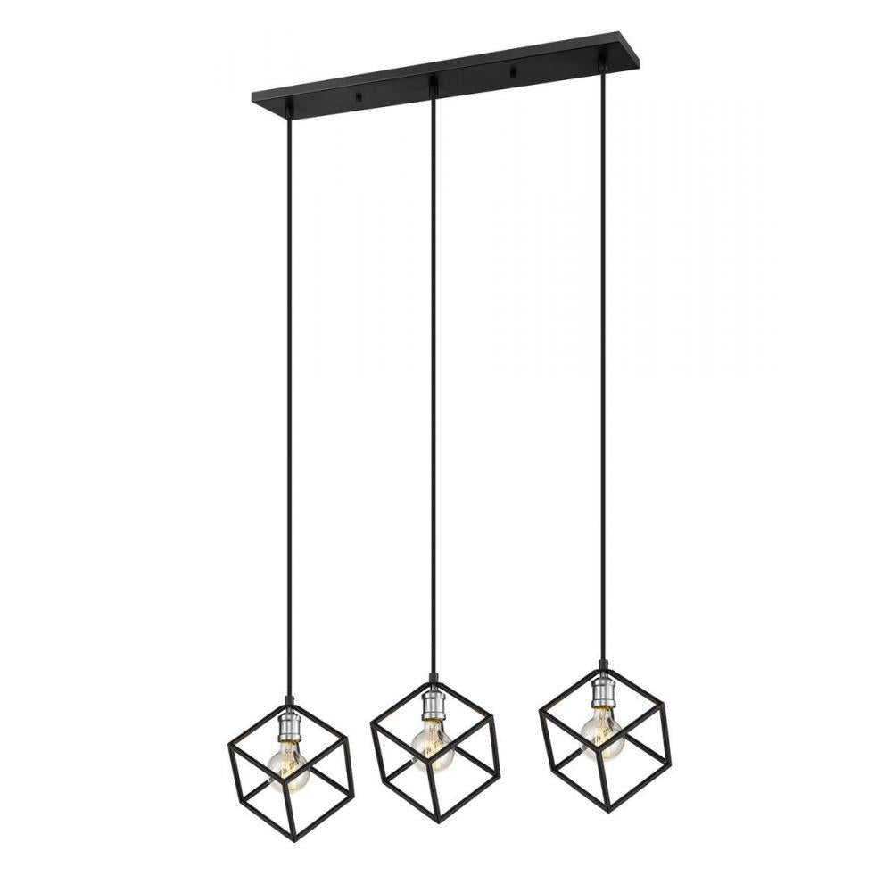 3 Light Linear Chandelier