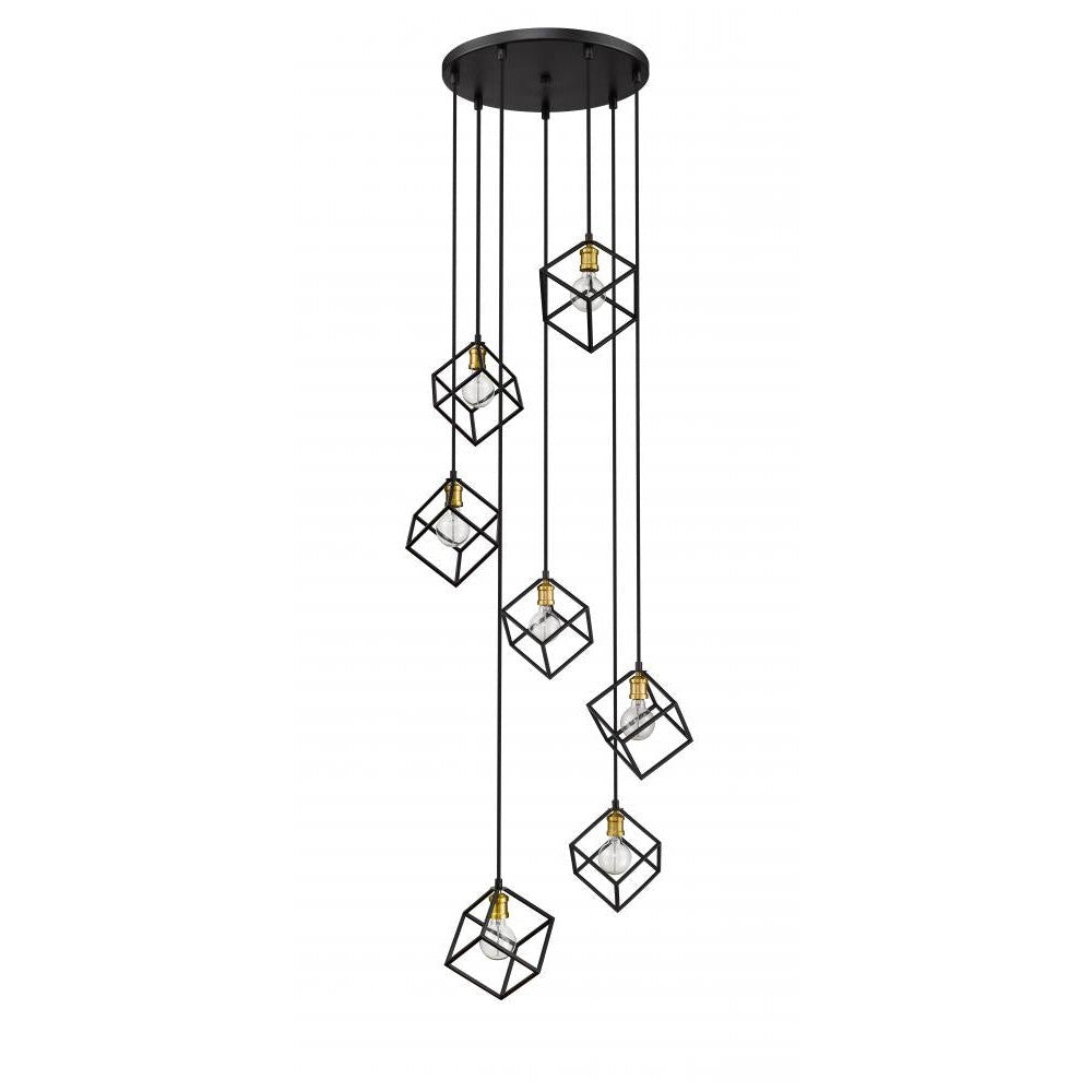 Z-Lite Lighting 478-7BRZ-OBR Chandelier Industrial - Brass