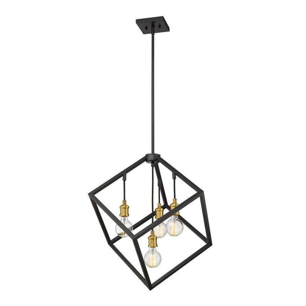 Z-Lite Lighting 478P24-BRZ-OBR Chandelier Industrial - Brass