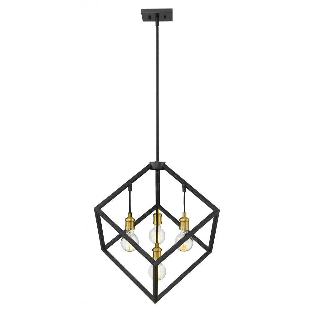 Z-Lite Lighting 478P24-BRZ-OBR Chandelier Industrial - Brass