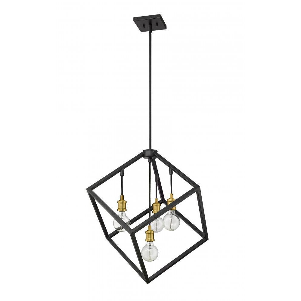 Z-Lite Lighting 478P24-BRZ-OBR Chandelier Industrial - Brass