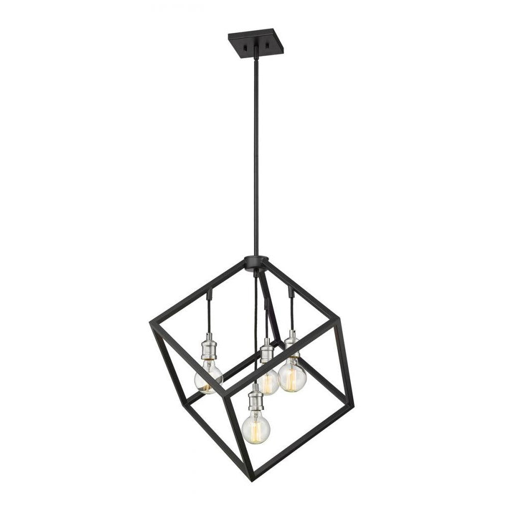 Z-Lite Lighting 478P24-MB-BN Chandelier Industrial - Nickel