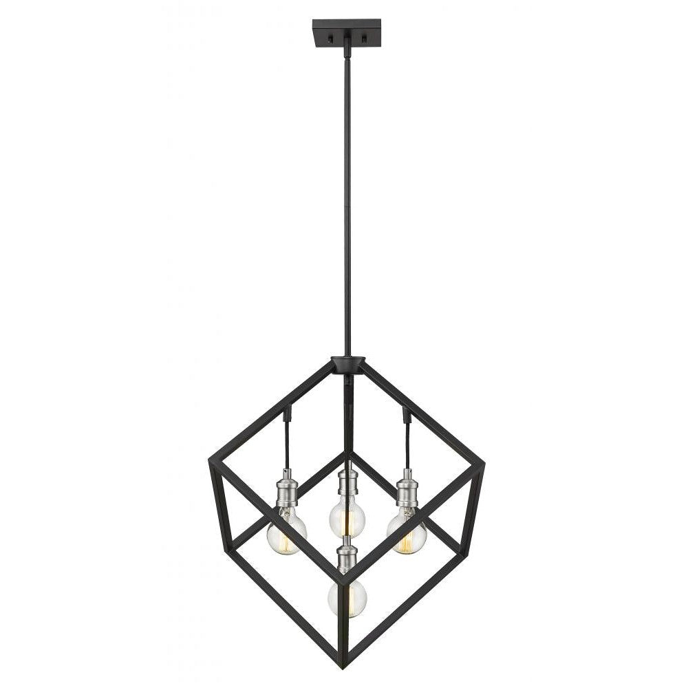 Z-Lite Lighting 478P24-MB-BN Chandelier Industrial - Nickel