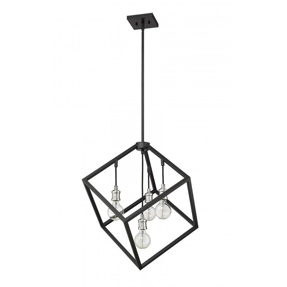 Z-Lite Lighting 478P24-MB-BN Chandelier Industrial - Nickel