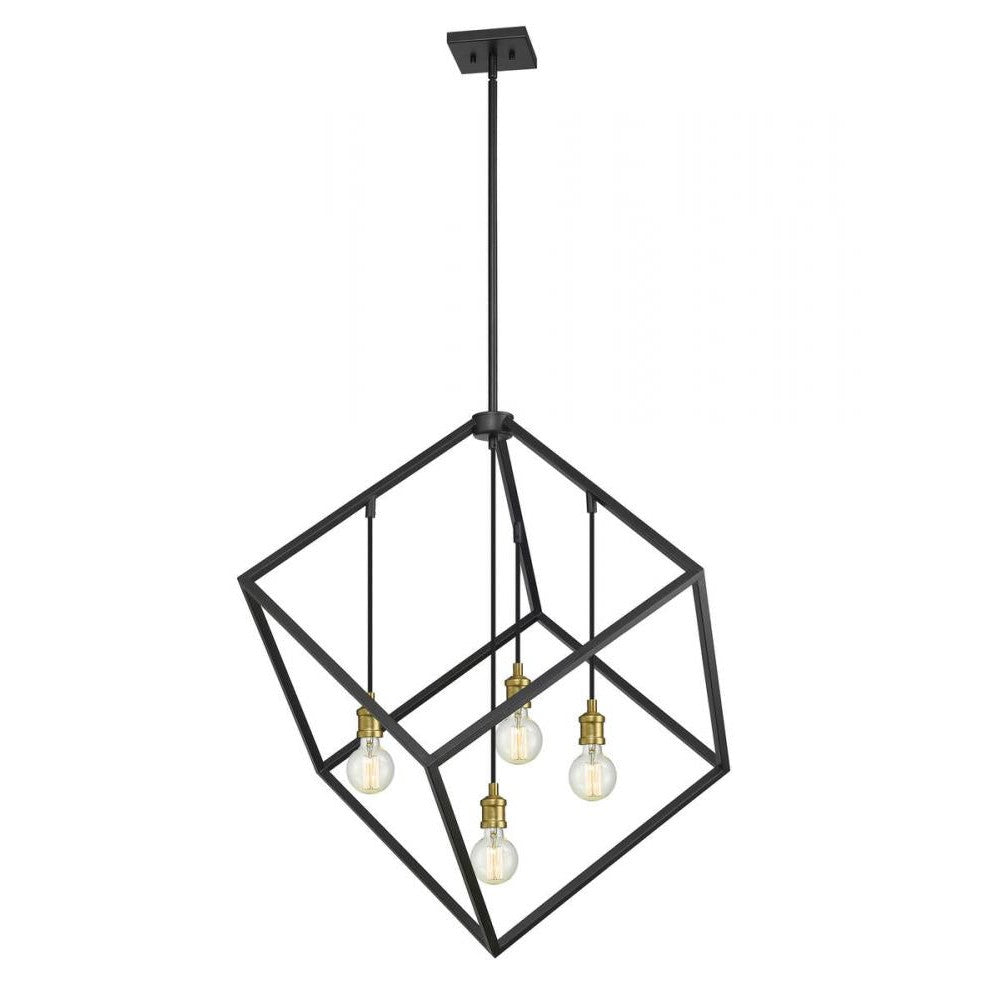 Z-Lite Lighting 478P34-BRZ-OBR Chandelier Industrial - Brass