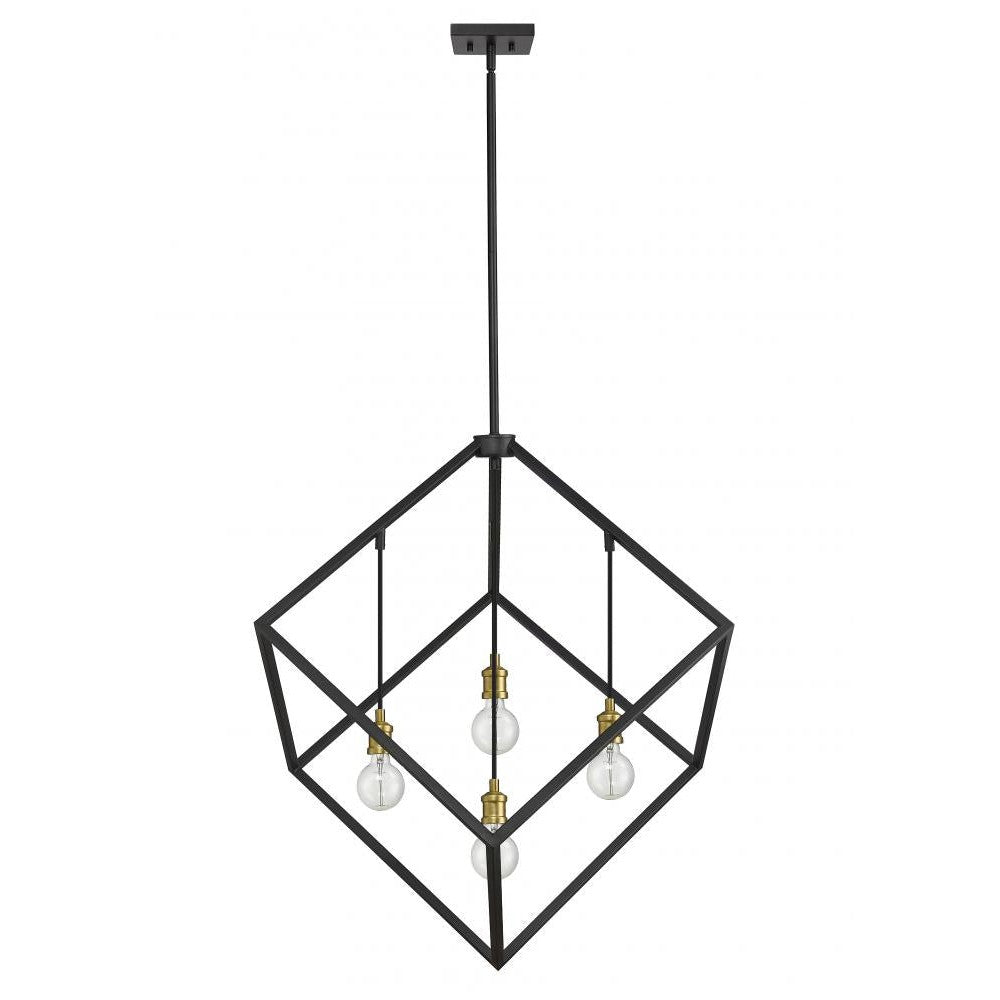 Z-Lite Lighting 478P34-BRZ-OBR Chandelier Industrial - Brass