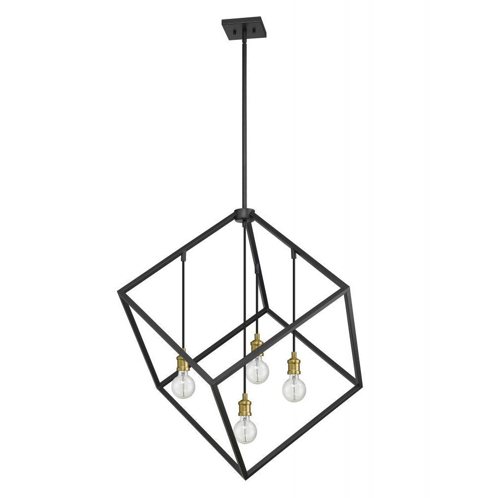 Z-Lite Lighting 478P34-BRZ-OBR Chandelier Industrial - Brass