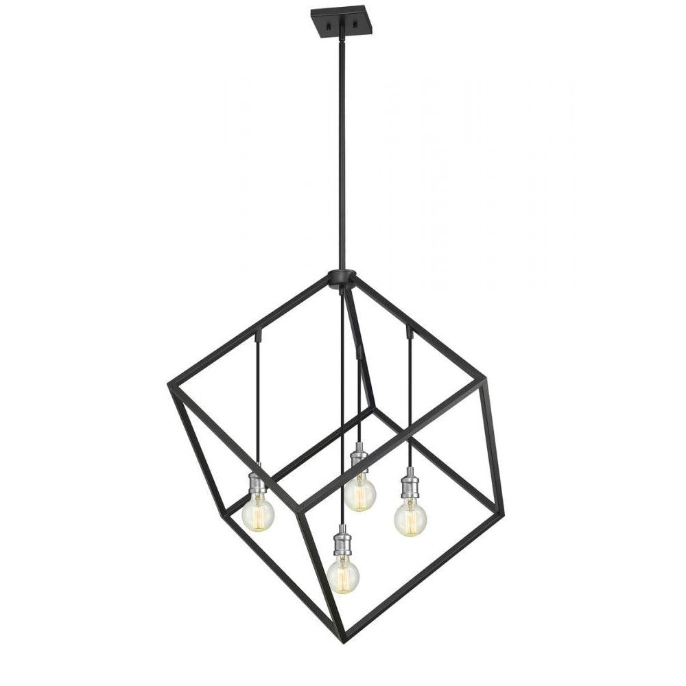 Z-Lite Lighting 478P34-MB-BN Chandelier Industrial - Nickel