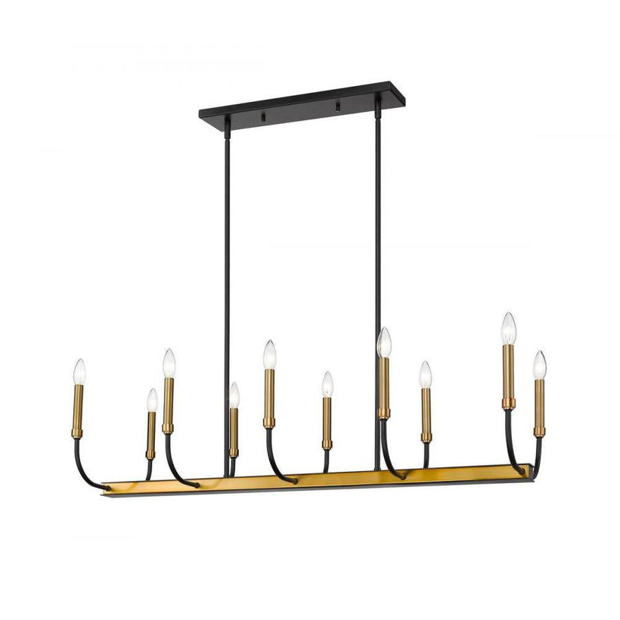 10 Light Linear Chandelier