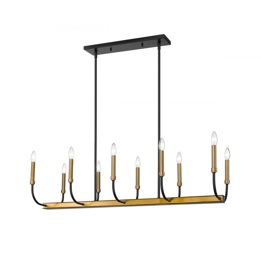 10 Light Linear Chandelier