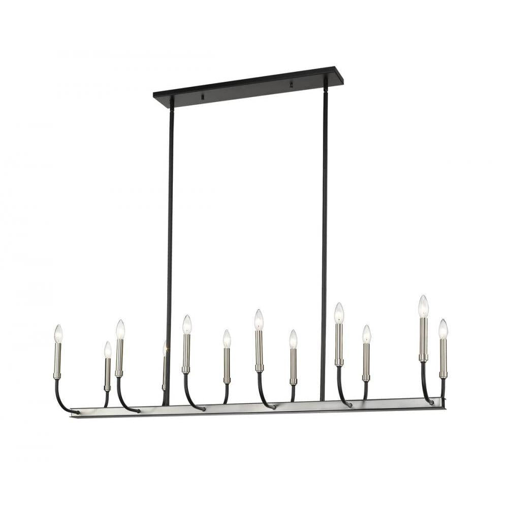 12 Light Linear Chandelier