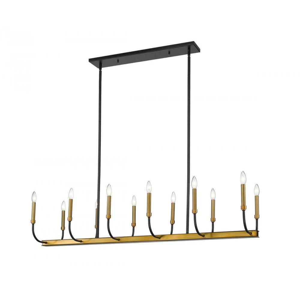 12 Light Linear Chandelier