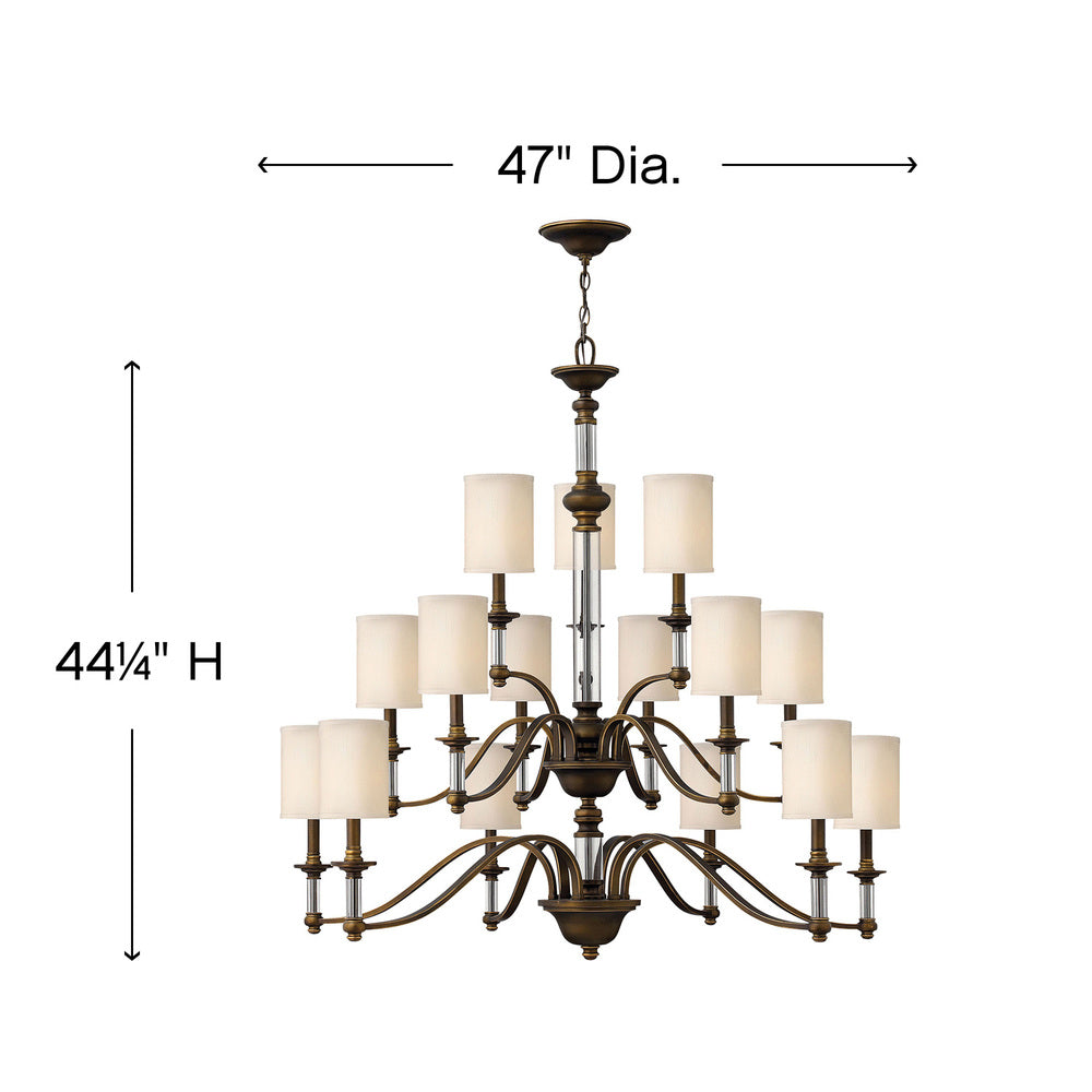 Hinkley Lighting SUSSEX 4799EZ Chandelier Traditional - English Bronze