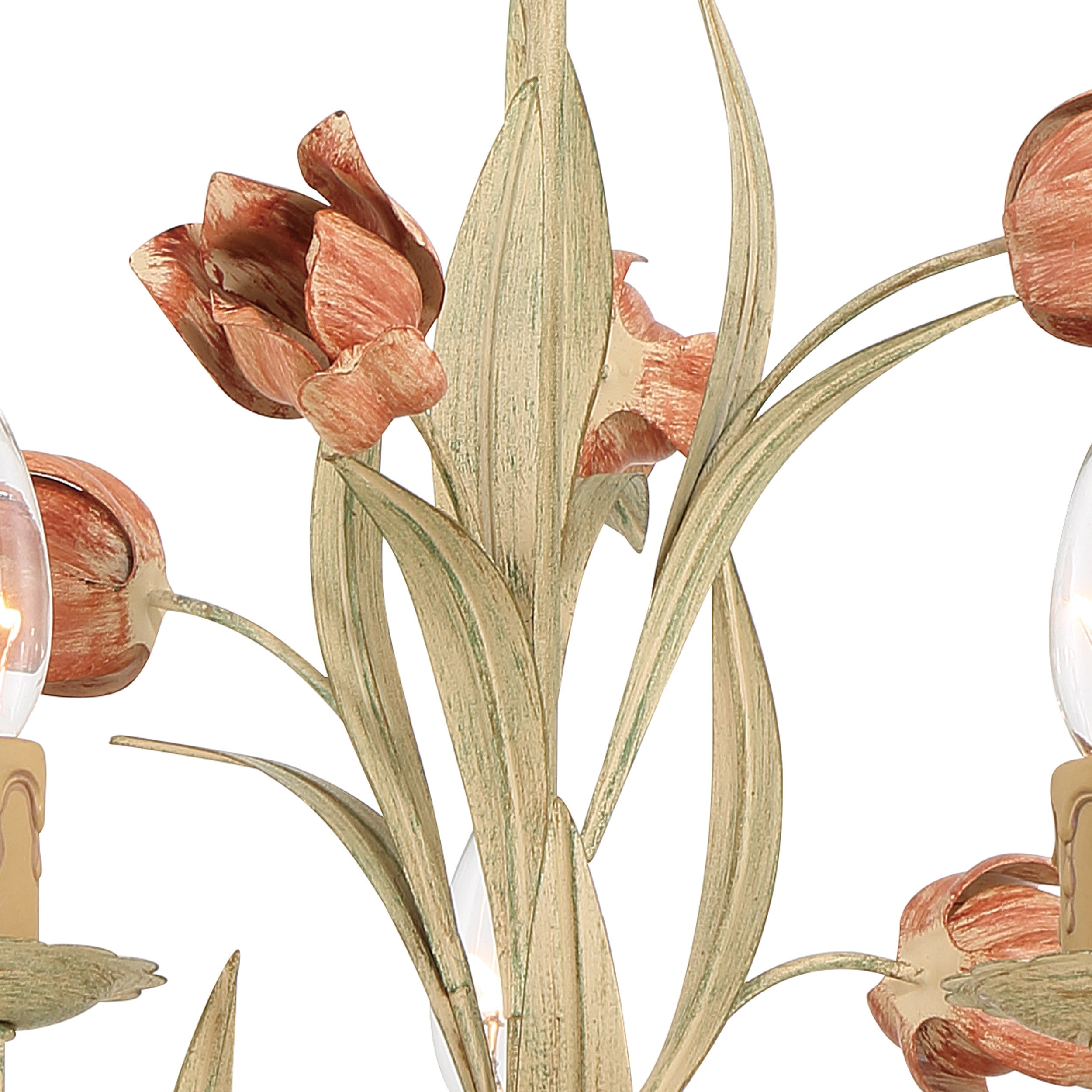 Crystorama Southport 4805-SR – 20 Inch – 5 Light – Chandelier – Sage Rose – Damp Rated