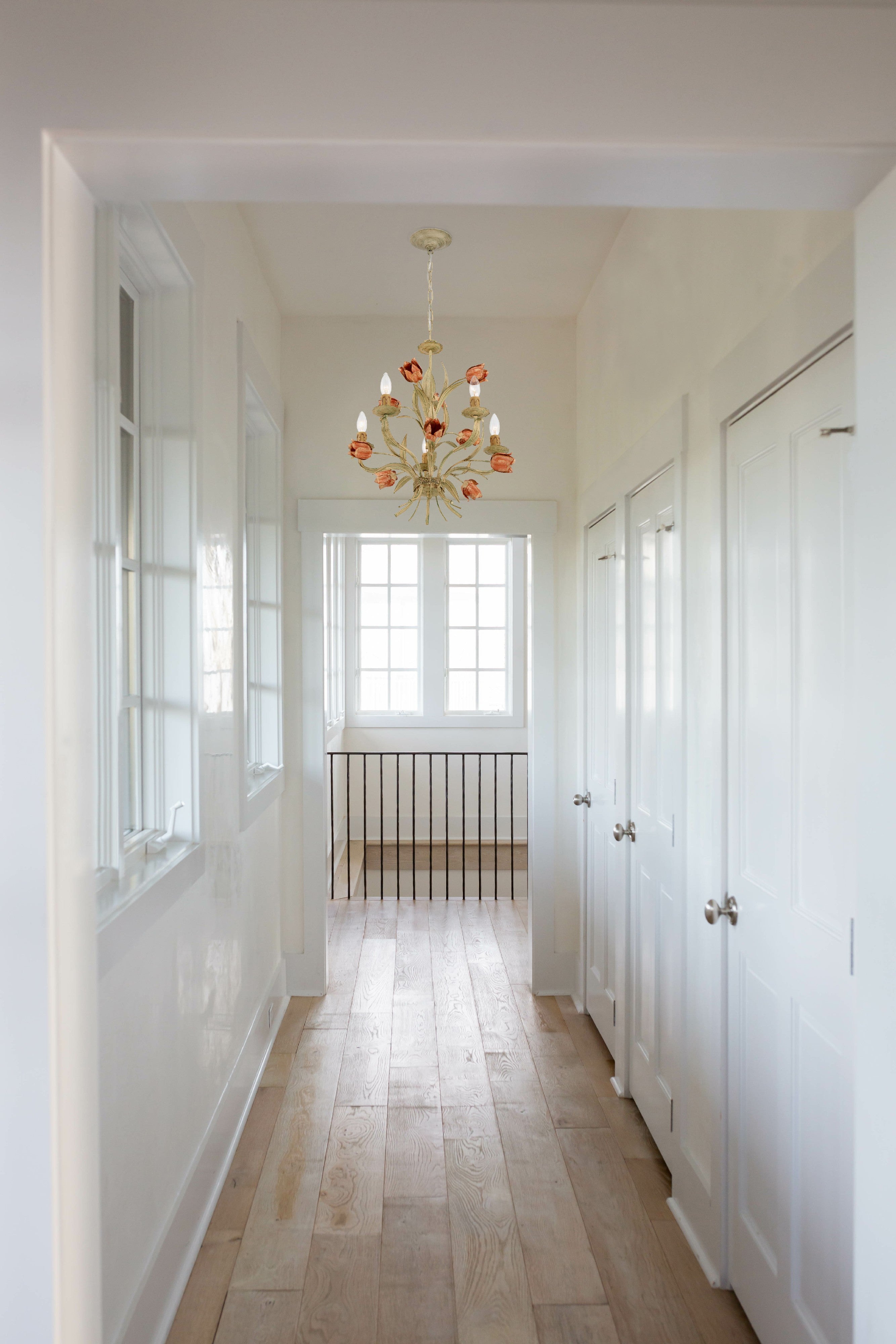 Crystorama Southport 4805-SR – 20 Inch – 5 Light – Chandelier – Sage Rose – Damp Rated