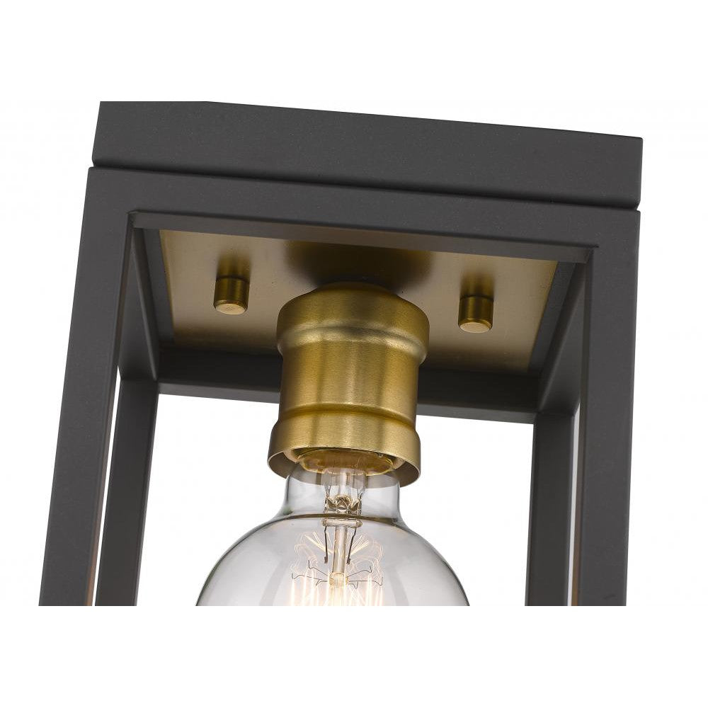 Z-Lite Lighting 480F1-BRZ-OBR Flush Mount Industrial - Brass