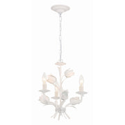 Crystorama Southport 4813-WW – 14 Inch – 3 Light – Chandelier – Wet White – Damp Rated