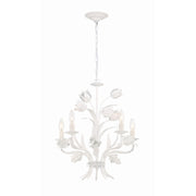 Crystorama Southport 4815-WW – 20 Inch – 5 Light – Chandelier – Wet White – Damp Rated