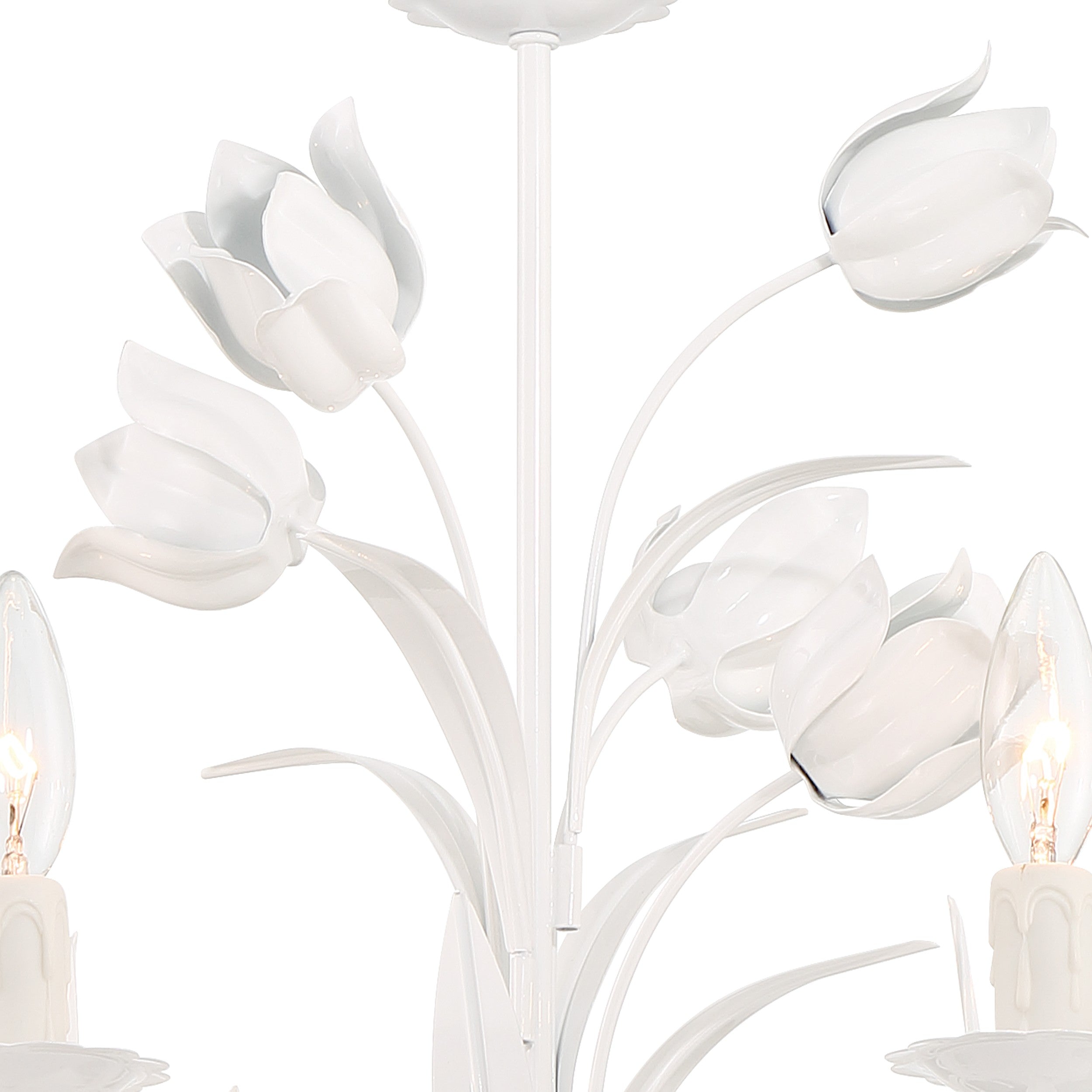 Crystorama Southport 4815-WW – 20 Inch – 5 Light – Chandelier – Wet White – Damp Rated