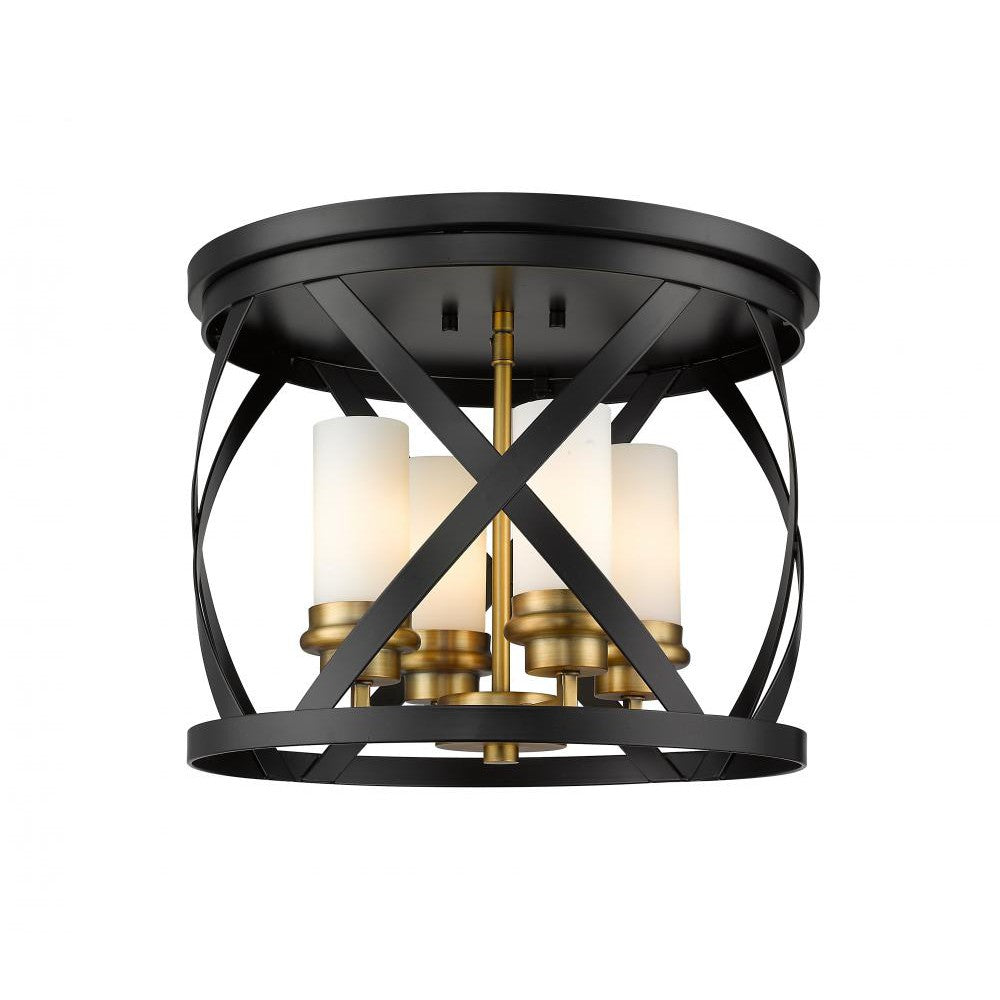 Z-Lite Lighting 481F16-MB-OBR Flush Mount Americana - Brass