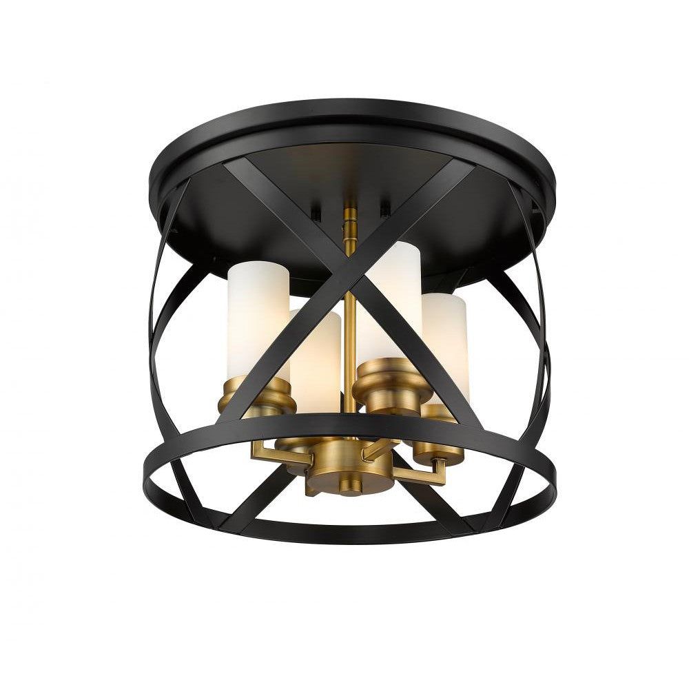 Z-Lite Lighting 481F16-MB-OBR Flush Mount Americana - Brass