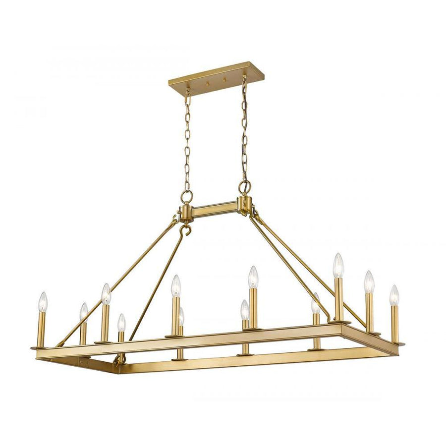12 Light Linear Chandelier