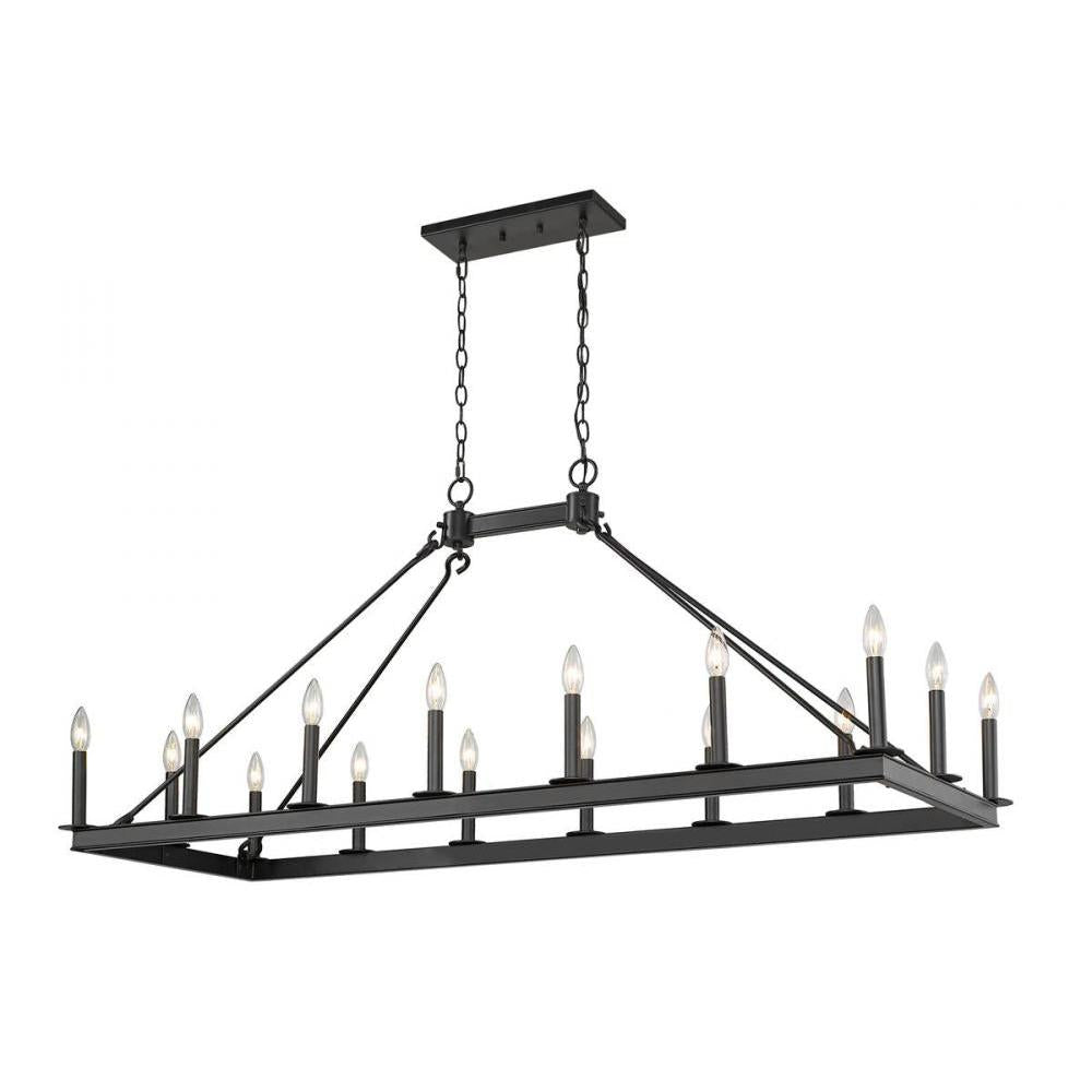 16 Light Linear Chandelier