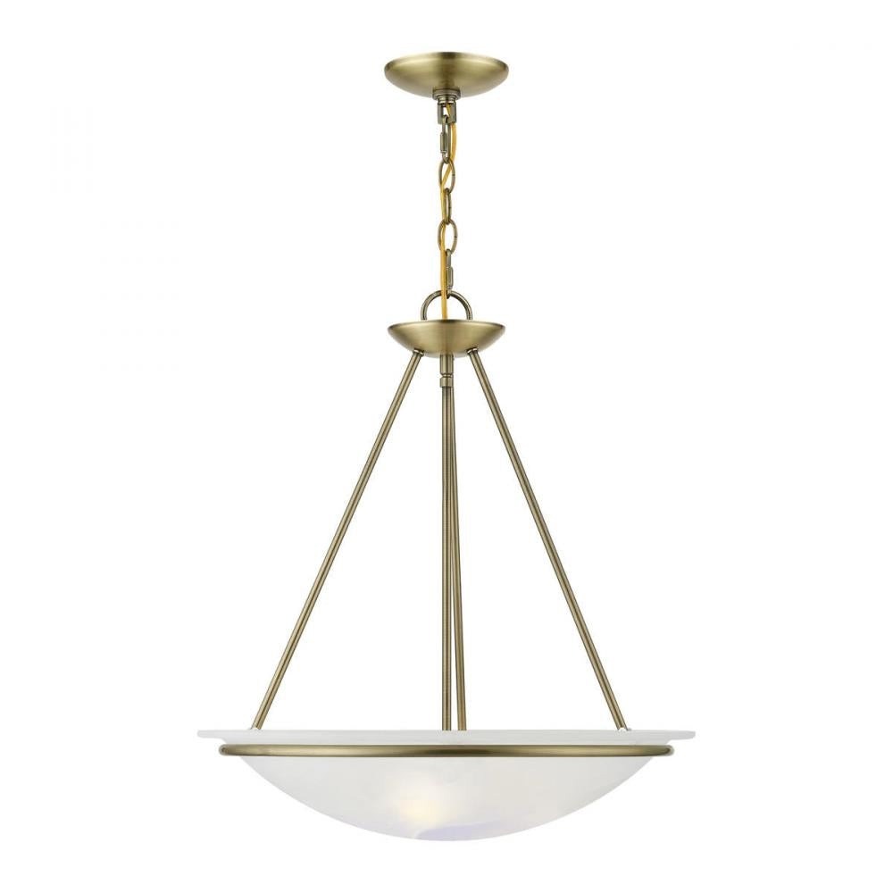 Livex Lighting NEWBURGH 4826-01 Chandelier Transitional - Antique Brass