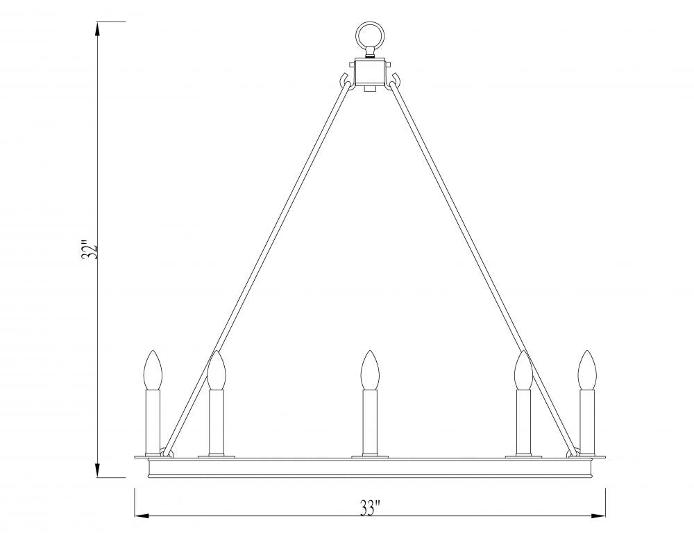 Z-Lite Lighting 482R-8PN Chandelier Restoration - Nickel