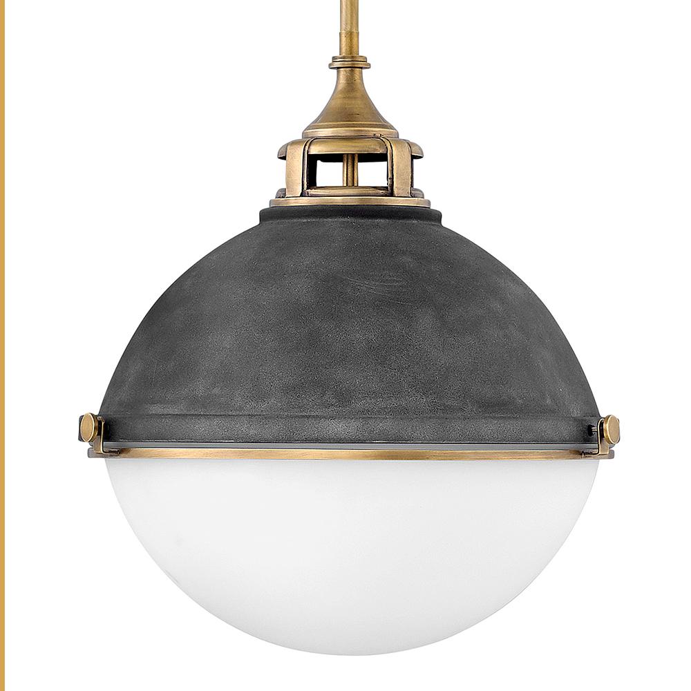 Hinkley Lighting FLETCHER 4835DZ Chandelier Industrial - Aged Zinc