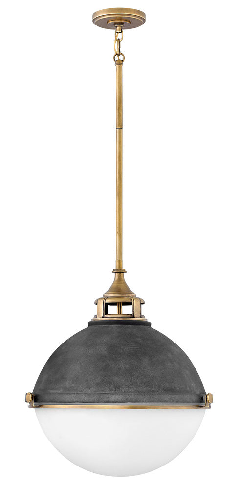 Hinkley Lighting FLETCHER 4835DZ Chandelier Industrial - Aged Zinc