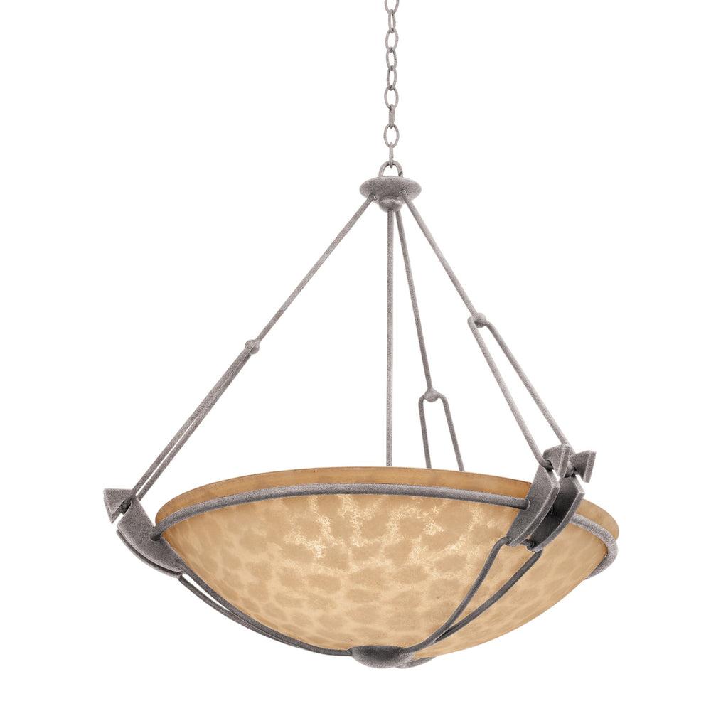 Grande 24 Inch Wall Sconce – Country Iron – 4845CI/ECRU