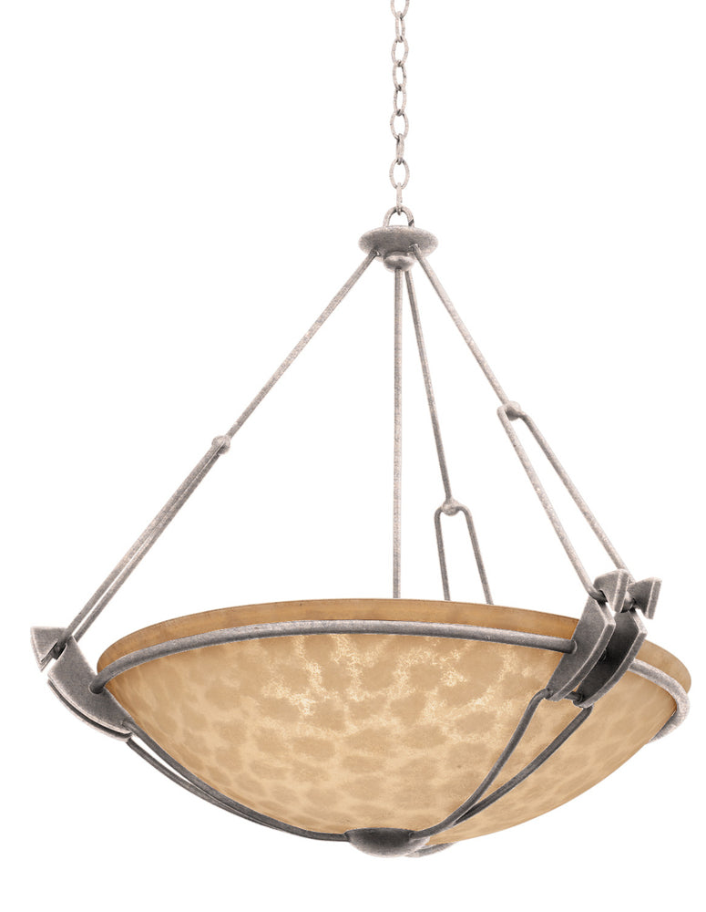 Kalco Lighting GRANDE 4845PS/ECRU Pendant Modern - Silver