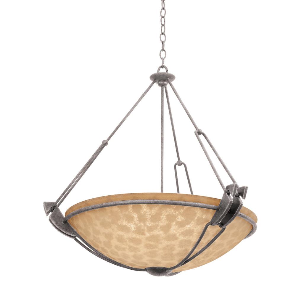Grande 35 Inch Wall Sconce – Country Iron – 4847CI/ECRU