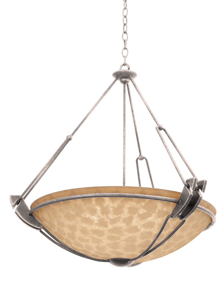 Kalco Lighting GRANDE 4847PS/ECRU Pendant Modern - Silver