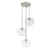 3 Light Chandelier-Clear