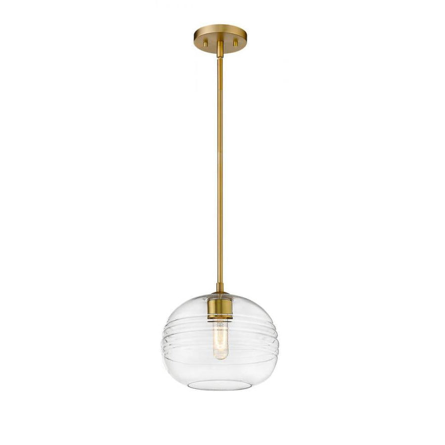 1 Light Pendant-Clear