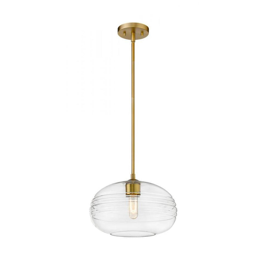 1 Light Pendant-Clear
