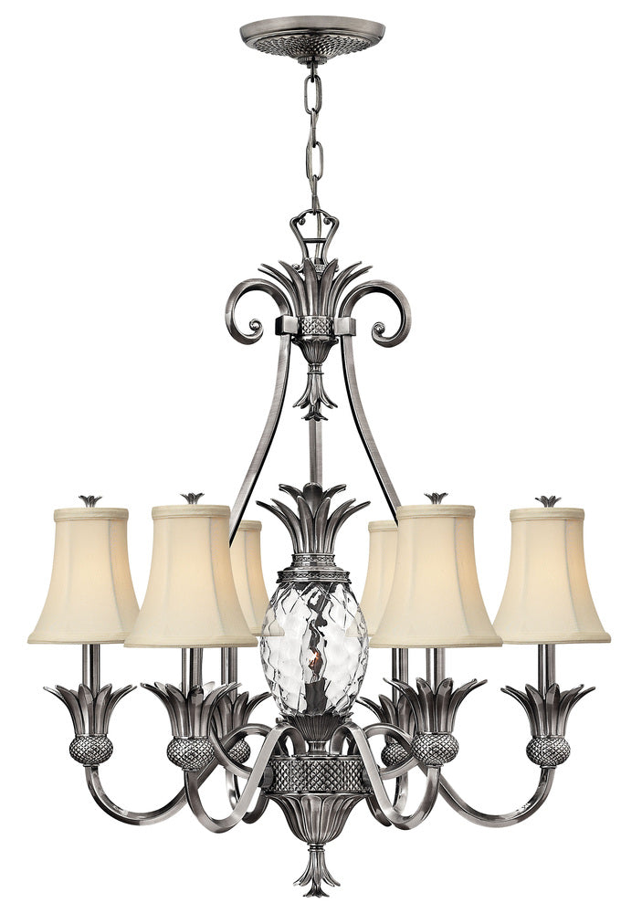 Hinkley Lighting PLANTATION 4886PL Chandelier Contemporary - Polished Antique Nickel