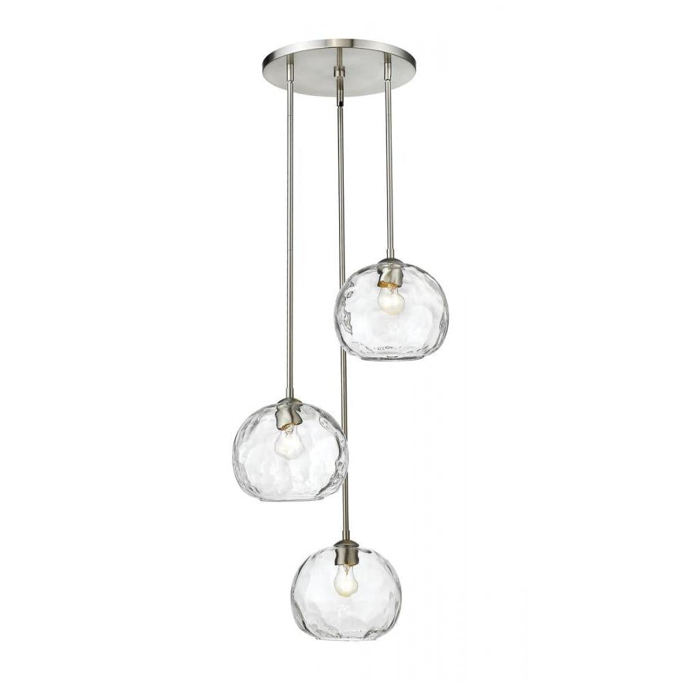 3 Light Chandelier-Clear
