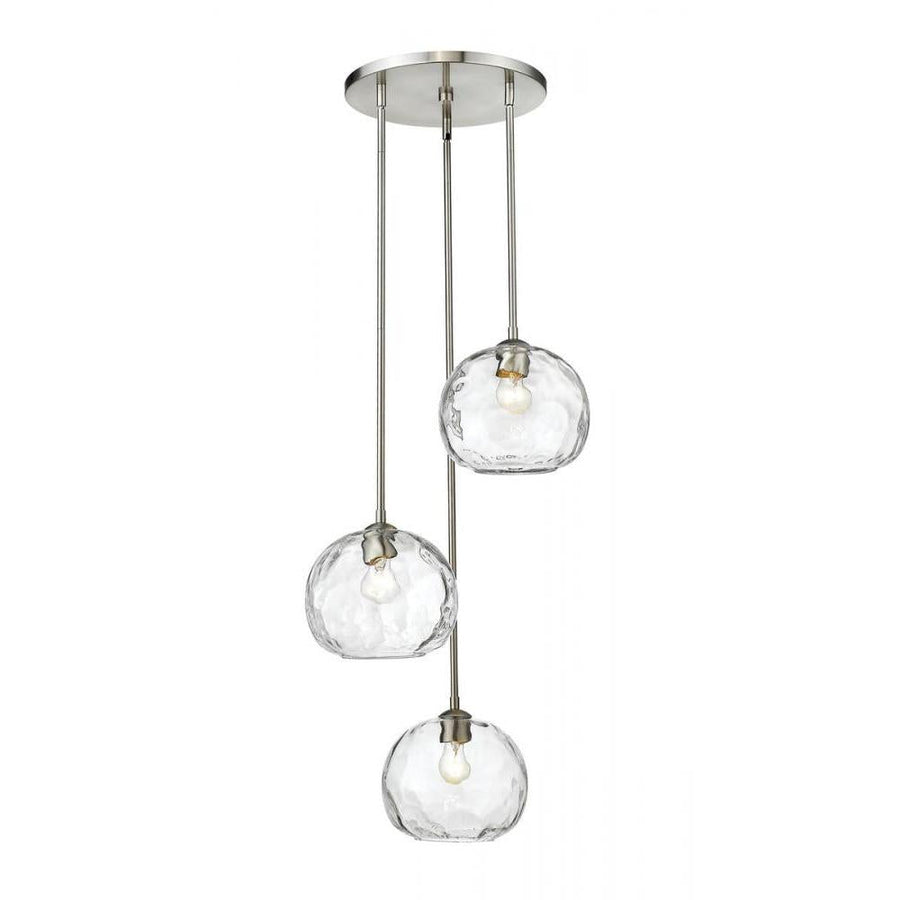 3 Light Chandelier-Clear