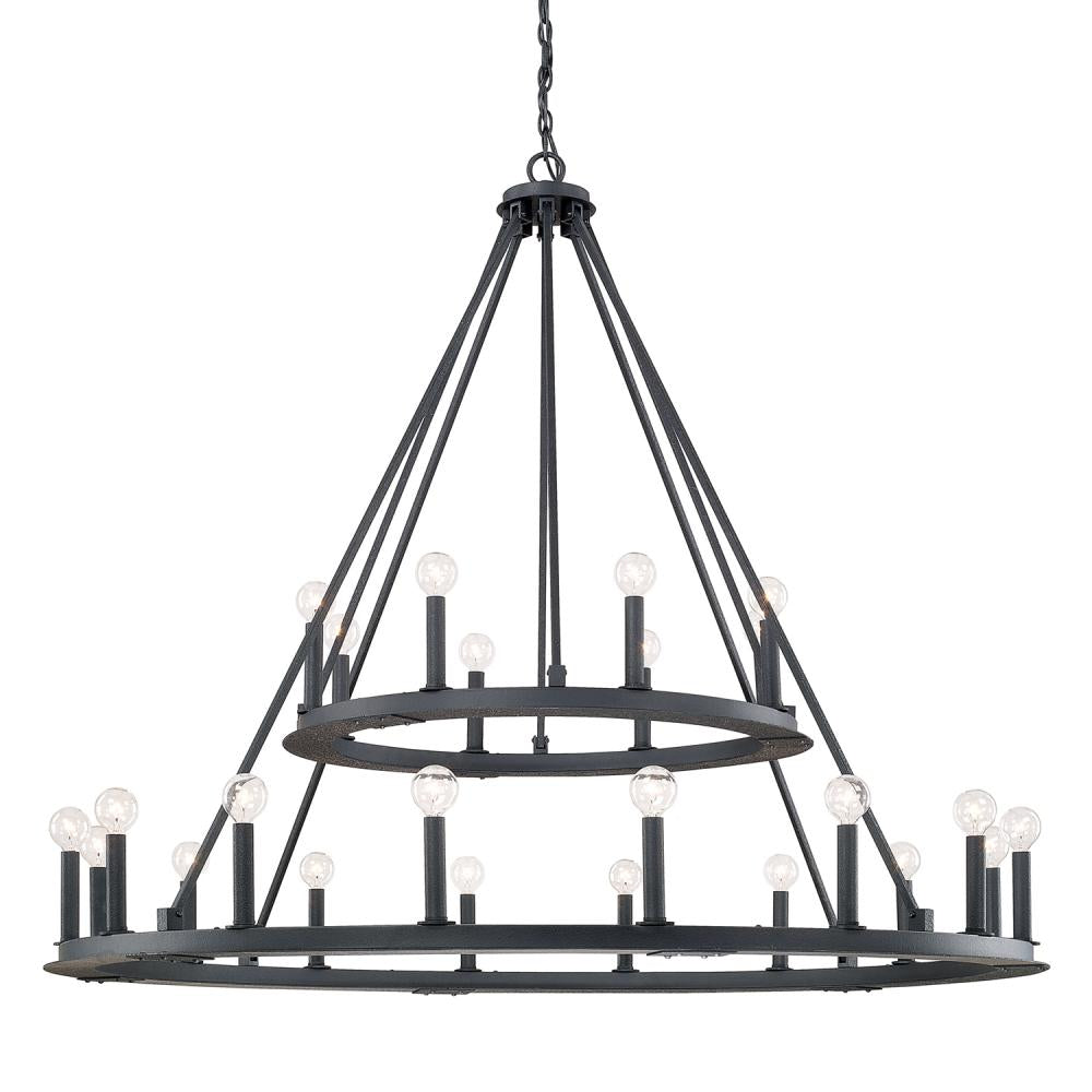 Capital Lighting PEARSON 4910BI Chandelier Traditional - Black Iron